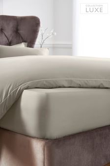 Mink Brown Extra Deep Fitted 300 Thread Count Collection Luxe 100% Cotton Sheet (M05254) | €32 - €51