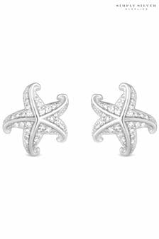 Simply Silver Sterling Silver Starfish Stud Earrings (M05697) | AED166