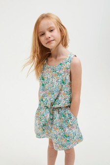 Tie Front Blouse And Shorts Co-ord Set (3-16yrs)