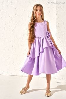 Angel & Rocket Lourdes Purple Corsage Waist Dress