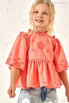 Angel & Rocket Flo Orange Broderie Swing Top