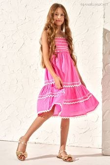Angel & Rocket Roxie Pink Rik Rak Maxi Dress (M06097) | €37 - €43