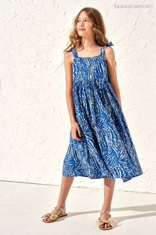 Angel & Rocket Blue 100% Cotton Zoe Zebra Maxi Dress (M06103) | $51 - $58