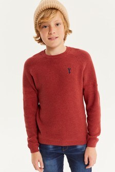 Textured Crew Jumper (3-16yrs)