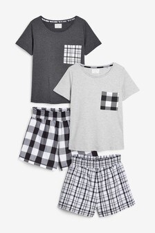 Cotton Blend Short Set Two Pack