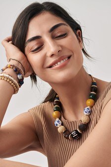 Eclectic Beaded Necklace