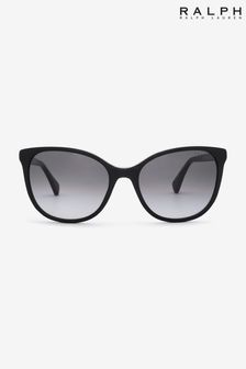 Czarne okulary przeciwsłoneczne motyle Ralph By Ralph Lauren (M07939) | 466 zł
