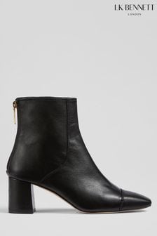 LK Bennett Maxine Stitch Block Heel Ankle Boots (M07965) | kr4,920