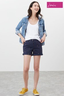 Joules Mid Thigh Length Chino Shorts With All Over Embroidery (M08036) | 26 €