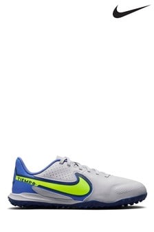 Nike Grey Tiempo Legend 9 Academy Turf Kids Football Boots (M09530) | €31