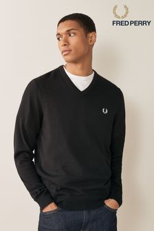 Fred Perry Classic V-Neck Jumper (M09633) | kr1,688