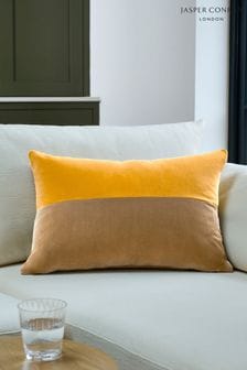 Jasper Conran London Yellow Velvet Feather Filled Cushion (M0D421) | €54