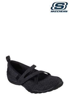 Skechers Black Breathe-Easy Womens Shoes (M10046) | €36