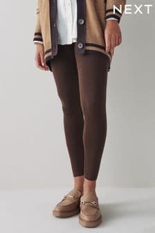 Chocolate Brown Full Length Leggings (M10305) | ₪ 29