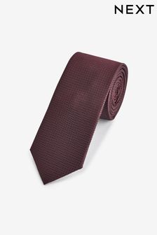 酒紅 - 織紋領帶 (M10805) | HK$99