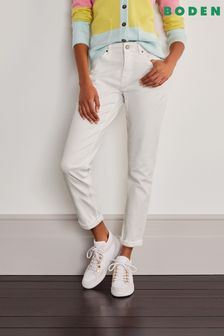 Weiß - Boden Girlfriend-Jeans (M10840) | 87 €