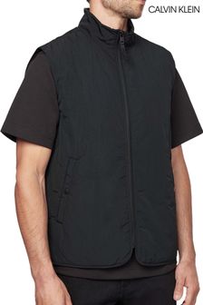 Calvin Klein Mens Black Crinkle Nylon Vest (M10852) | $296