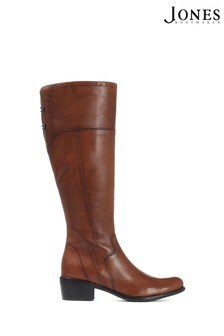 Jones Bootmaker Tan Ladies Leather Knee High Natural Boots (M10876) | 222 €