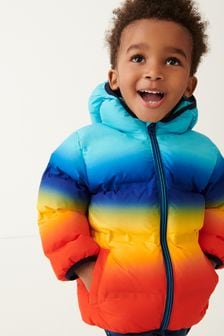 Rainbow Padded Coat (3mths-7yrs) (M11798) | €17 - €20