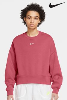 Rosa - Nike Trend Fleece mit Rundhalsausschnitt (M12381) | 60 €