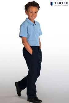 Tmavomodré chlapčenské nohavice klasického strihu Trutex Junior (M12450) | €17