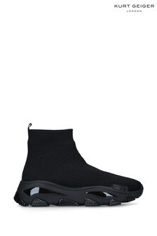 נעלי ספורט לגברים של Kurt Geiger London בשחור במראה סרוג (M12689) | ‏740 ₪