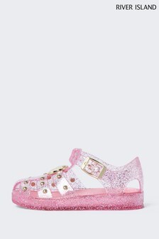 dusty pink wedge sandals