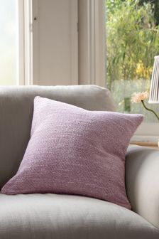 Mauve Purple Ashton Chunky Chenille Square Texture Cushion (M13201) | ₪ 53