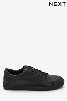 Черно-белый - Кожаные кроссовки (M13473) | €61