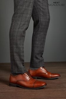 Светло-коричневый - Оксфордские туфли со вставкой на носке Signature (M13761) | 49 820 тг