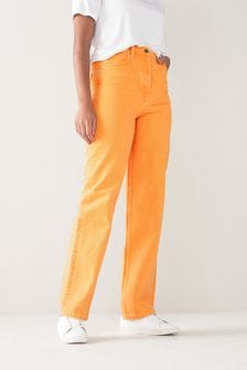 Mangová oranžová - Džíny s širokými nohavicemi (M14501) | 1 170 Kč