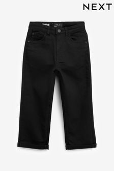 Black Wide Fit Cotton Rich Stretch Jeans (3-17yrs) (M14726) | €16 - €23