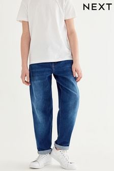 Blue Wide Fit Cotton Rich Stretch Jeans (3-17yrs) (M14728) | $20 - $29