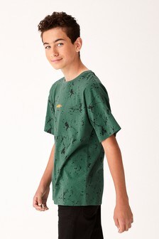 Green Splat All Over Print T-Shirt (4-16yrs) (M14830) | €3.50 - €7