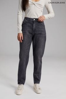 Blugi mom pentru femei Calvin Klein Jeans gri (M14882) | 568 LEI