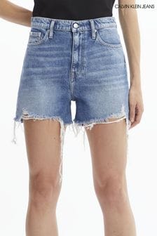 מאם ג'ינס קצר לנשים של Calvin Klein Jeans בכחול (M14891) | ‏303 ₪