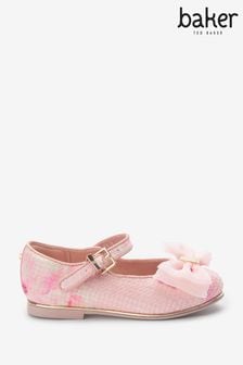 Baker by Ted Baker Pink Sequin Bow Shoes (M14939) | €40