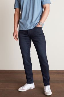 Dark Ink Blue Skinny Fit Ultimate Comfort Super Stretch Jeans (M15084) | $39