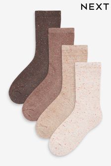 Roza - Komplet 4 parov nizkih nogavic z oblazinjenim podplatom Neppy (M15145) | €12