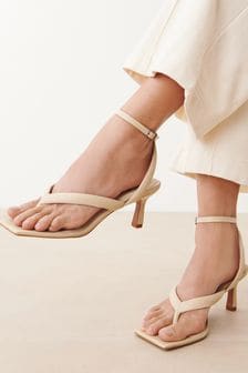 Buttermilk Cream Forever Comfort® Signature Padded Toe Post Sandals (M15696) | $74