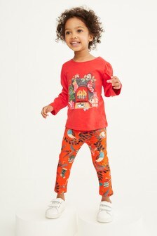 Red Christmas Interactive Character Leggings (3mths-7yrs) (M16235) | €3 - €4