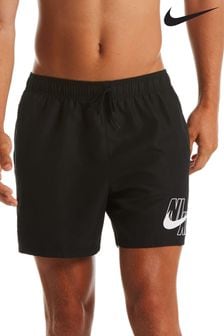 Negru - Pantaloni scurți de baie 5 Inch cu logo Nike Lap Volley (M16951) | 149 LEI