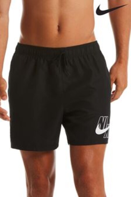 Nike Black Logo Lap 5 Inch Volley Swim Shorts (M16951) | €34