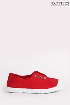 حذاء قماش خفيف أحمر Plum من Trotters London (M16960) | 177 د.إ - 233 د.إ