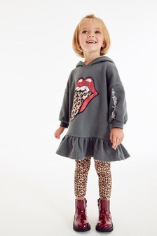 Charcoal Grey Rolling Stones Hoodie And Legging Set (3mths-7yrs) (M17140) | €11 - €13