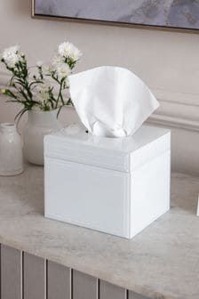White Sloane Tissue Box Cover (M18211) | 38 €
