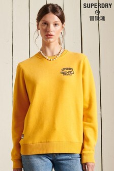 Superdry Yellow Track & Field Crew Sweatshirt (M18731) | ₪ 186