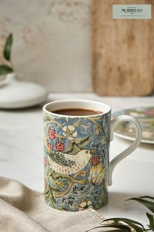 Morris & Co. Blue Strawberry Thief Mug (M19430) | $34