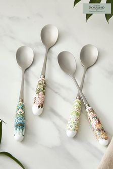 Morris & Co. Set of 6 White Teaspoons Cutlery Set (M19439) | €27