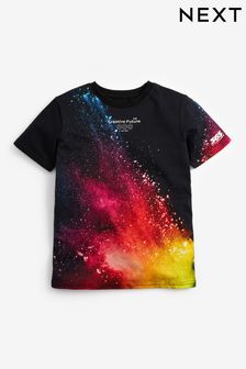 Rainbow Splat All Over Print Short Sleeve T-Shirt (3-16yrs) (M19618) | $13 - $22